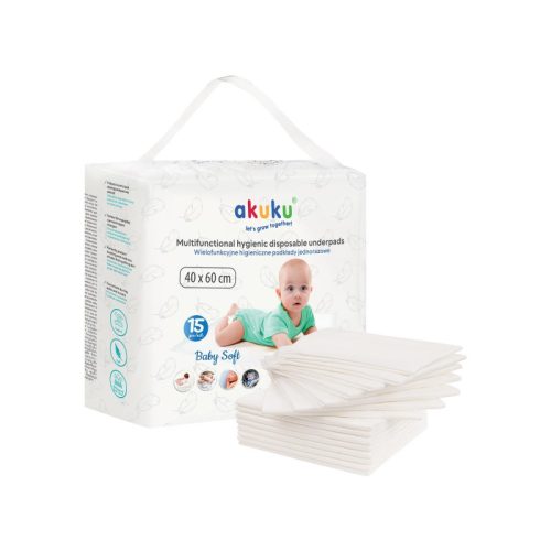 AKUKU A0500 - Pelenkázó Alátét 40x60cm 15db