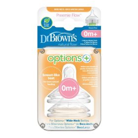   Dr. Brown's WN0201 Option+ - Preemie Flow Etetőcumi 0m+ 2db
