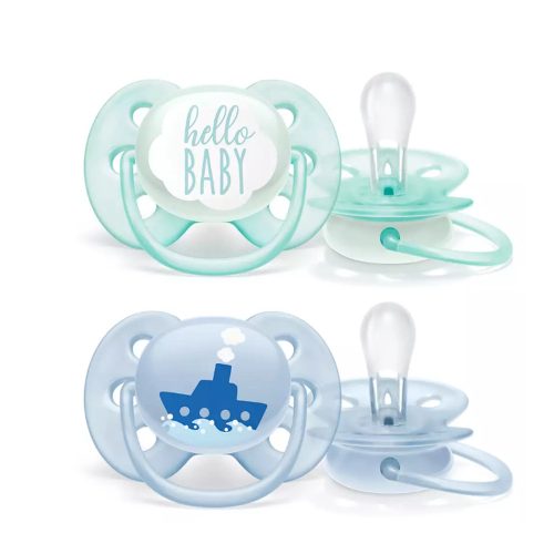 Philips AVENT SCF222/01 Ultra SOFT Hello Baby Játszócumi 0-6hó 2db