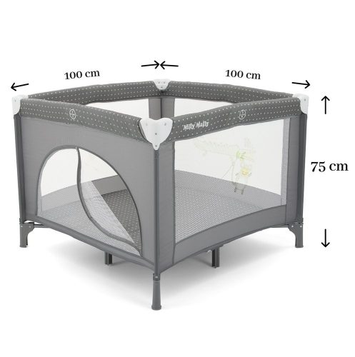 Milly Mally - FUN Gray Utazójáróka – utazóágy és járóka 3. kép