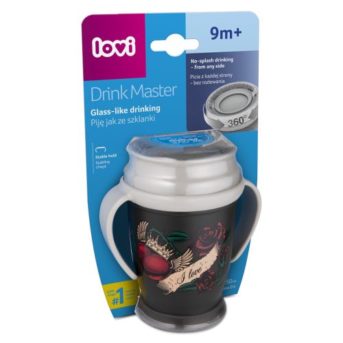 LOVI 1/607 - 250ml Cseppmentes 360° itatópohár Drink Master – Zsebi Baba Shop