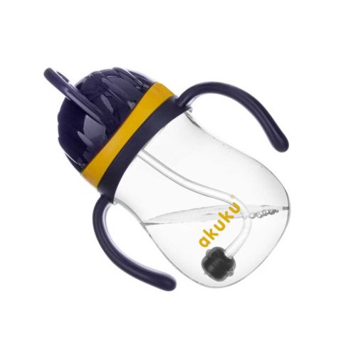 AKUKU A0165 - Vizes palack szívószállal és súllyal – Zsebi Baba Shop