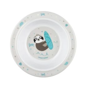   Canpol 4/519 - Melamin tapadókorongos tál EXOTIC ANIMALS Szürke