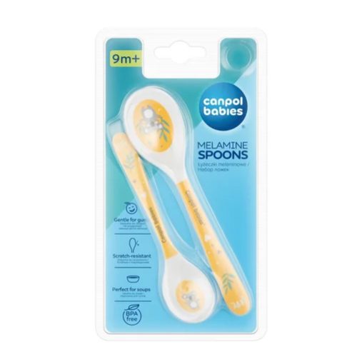 Canpol 4/530 -  Melamin Kanálkészlet 2db-os Exotic Animals Sárga