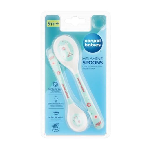 Canpol 4/530 -  Melamin Kanálkészlet 2db-os Exotic Animals Türkiz