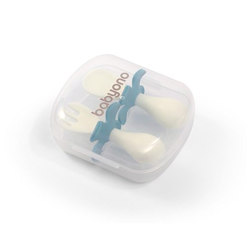 BabyOno 969/02 - Ergonomikus Evőeszköz + TARTÓ DOBOZ – Zsebi Baba Shop