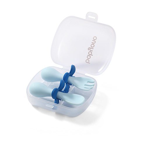 BabyOno 969/03 - Ergonomikus Evőeszköz + TARTÓ DOBOZ – Zsebi Baba Shop