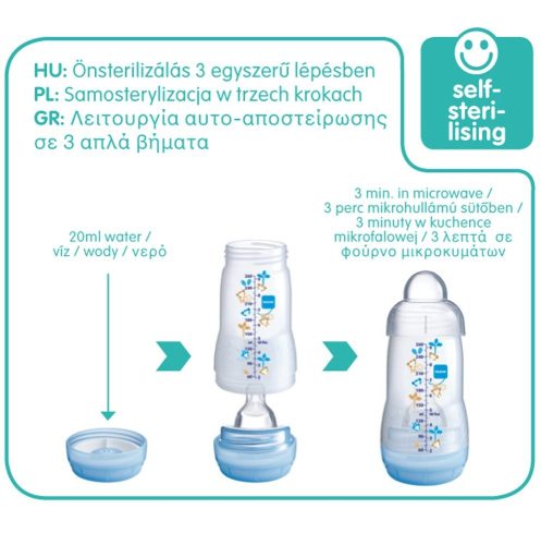 MAM Anti-Colic 260ml Bézs - Cumisüveg