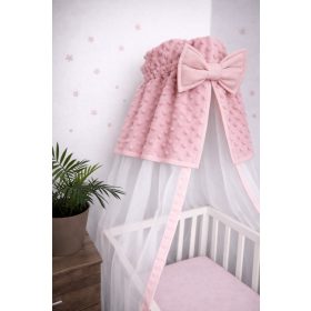   Púder baldachin függöny púder minky betéttel 180x130 cm – puha kiságy baldachin