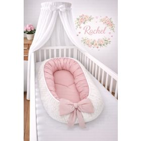 Rachel – Babafészek púder pamuttal és minky belsővel – Antiallergén – Zsebi Baba Shop