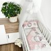 Álomelefánt rózsaszín – 2 részes babaágynemű szett elefántmintával, kislányoknak – Zsebi Baba Shop
