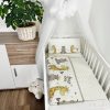 Sweet Time bézs – 2 részes babaágynemű szett bébi vízilóval és zsiráffal, 100% pamut – Zsebi Baba Shop