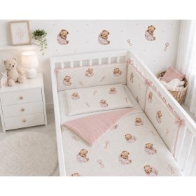 Csörgős maci – 3 részes babaágynemű szett – Zsebi Baba Shop