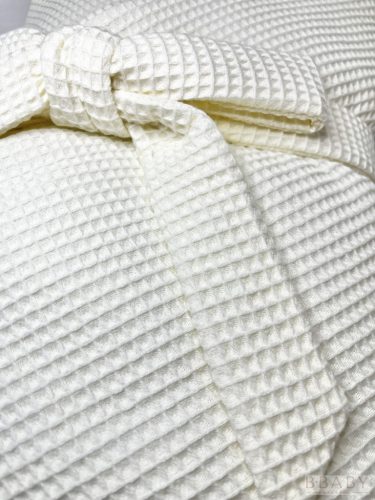 Kókuszpólya – Vanília waffle pamut – Uniszex, biztonsági csattal, kókuszbetéttel – Zsebi Baba Shop