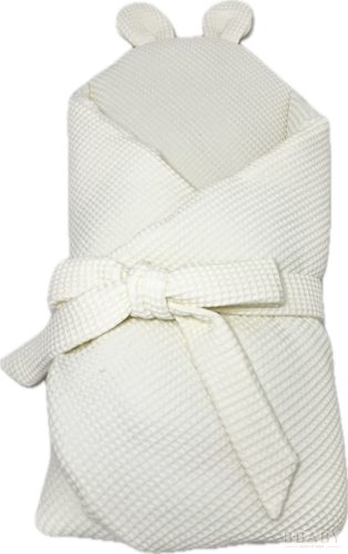 Kókuszpólya – Vanília waffle pamut – Uniszex, biztonsági csattal, kókuszbetéttel – Zsebi Baba Shop