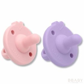 Mimijo szilikon játszócumi szett – Lila/Pink – BPA-mentes, újszülött kortól használható cumi – játszócumi