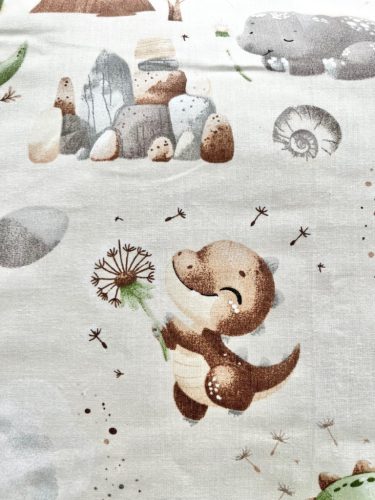 Pufi párna – dinoszauruszos minta,  100% pamut – babatermék 1. kép