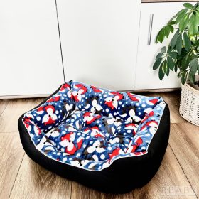 Rókás mintás, puha wellsoft fekhely kistestű kutyáknak – babakocsi 1. kép