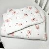 Rózsaszín Felhők – 2 részes babaágynemű szett duplagéz anyagból, 70×90 cm, kislányoknak – Zsebi Baba Shop