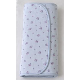 Virágos pamut babatakaró 70×90 cm – anyagában mintás, virágos mintával, 100% pamut – babatermék