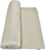 Bézs waffle babatakaró 70x90 cm – 100% pamut, légáteresztő, OEKO-TEX minősített – babatermék 2. kép