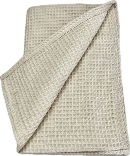 Bézs waffle babatakaró 70x90 cm – 100% pamut, légáteresztő, OEKO-TEX minősített – babatermék 4. kép