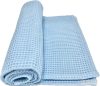 Babakék waffle babatakaró – 70x90 cm, légáteresztő pamut takaró babáknak – babatermék 3. kép