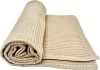 Mogyoró waffle babatakaró – 70x90 cm, természetes pamut takaró babáknak – babatermék 2. kép