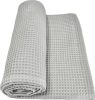 Szürke waffle babatakaró 70x90 cm – OEKO-TEX pamut, hőkiegyenlítő, légies textúra – babatermék 1. kép