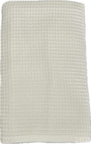 Vanília waffle babatakaró 70x90 cm – természetes pamut, OEKO-TEX, légáteresztő – babatermék 1. kép