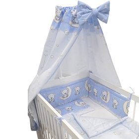 BabaKirály - 4 Részes Ágynemű Maci És Hold Kék