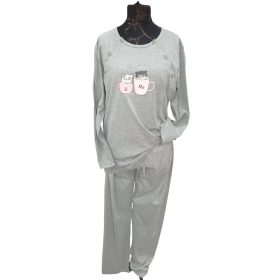   Benter - Szoptatós Hosszú Ujjú Pizsama UmE Szürke Színű