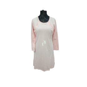 Benter - Szoptatós Hosszú Ujjú Hálóing Pink Színű