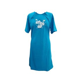 Dehai - Szoptatós Hálóing Hattyú-Kék Színű