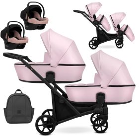 Kunert Brav DUO - Pink Eco Ikerbabakocsi