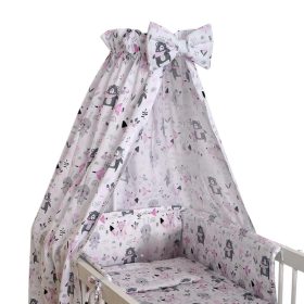 BabaKirály - 4 Részes Ágynemű Erdei Állatok Rózsaszín