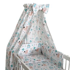 BabaKirály - 4 Részes Ágynemű Erdei Állatok Türkiz