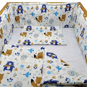 BabaKirály - 3 Részes Ágynemű Erdei Állatok Kék