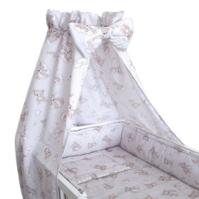 BabaKirály - 4 Részes Ágynemű Macis Bézs