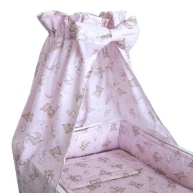 BabaKirály - 4 Részes Ágynemű Macis Rózsaszín