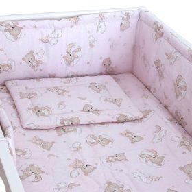 BabaKirály - 3 Részes Ágynemű Macis - Rózsaszín