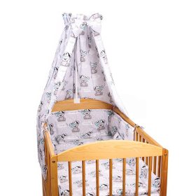 BabaKirály - 4 Részes Ágynemű Maci Fiú Szürke