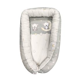 Babafészek - Maci és Hold Nagy Macikkal Szürke