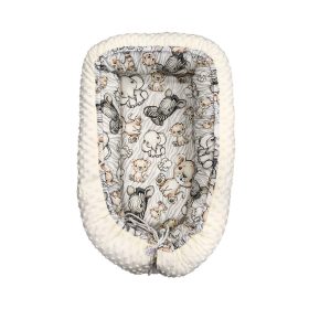 Minky Babafészek - Szürke Szafari Állatos