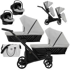 Kunert IVENTO DUO - Eco Dove Grey Ikerbabakocsi