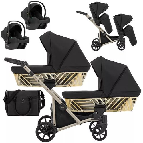 Kunert IVENTO DUO Glam - Eco Black Pearl Ikerbabakocsi