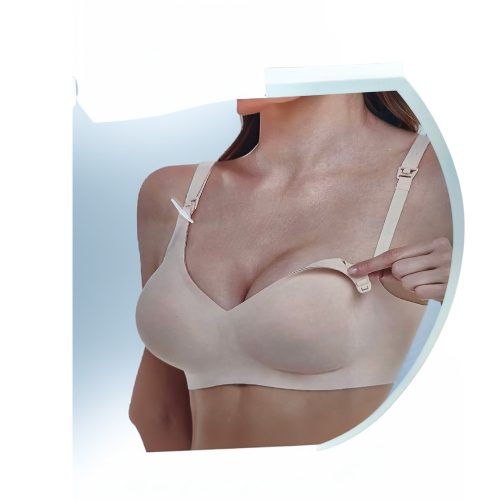 Ouno V491 - Szivacsos Lézervágott Szoptatós Melltartó Lila