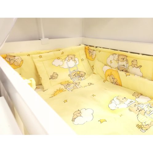 BabaKirály - 2 Részes Ágynemű Létrás Maci Ovis Ágynemű – Zsebi Baba Shop