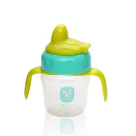 CANGAROO CUP 150ml csőrös itatópohár TÜRKIZKÉK/SÁRGA – Zsebi Baba Shop