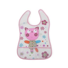 Moni HAPPY MEAL vízálló előke PINK – Zsebi Baba Shop